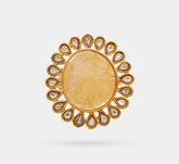 Semi precious stone floral ring